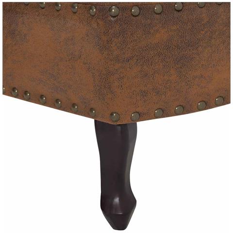 Poltrona Relax Marrone In Pelle Scamosciata Artificiale - Foto 7