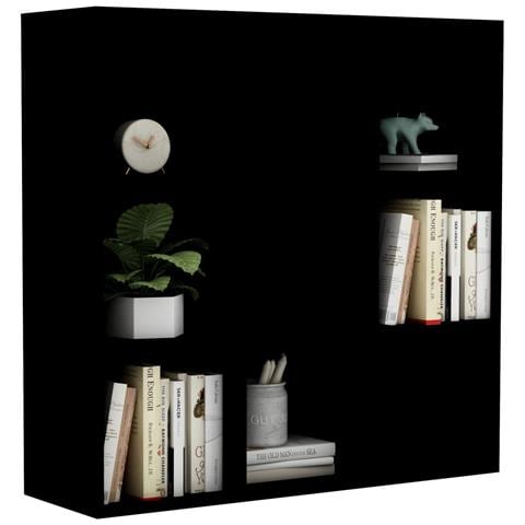 Libreria Nera 98x29x97,5 cm in Legno Multistrato - Foto 6
