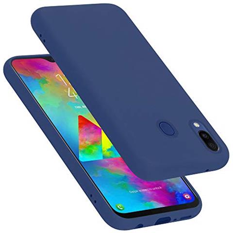 Custodia Compatibile Con Samsung Galaxy M20 In Liquid Blu - Coperchio Protettivo In Silicone Tpu Flessibile - Foto 1