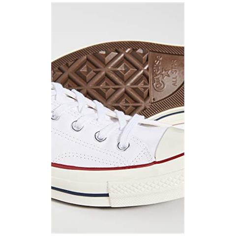 Converse Taylor Chuck 70 Ox, Scarpe Da Ginnastica Basse Unisex-adulto, Multicolore (bianco / garnet / egret 102), 38 Eu - Foto 5