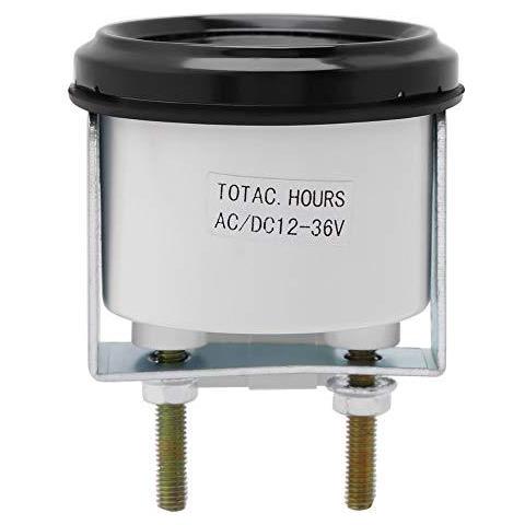 Tester Di Ora Al Quarzo 12-36v Dc Ac 6 Cifre Accurate Tester Gauge Rotonda Per La Barca Vari Tipi Di Auto Il Motore Del Camion - Foto 2