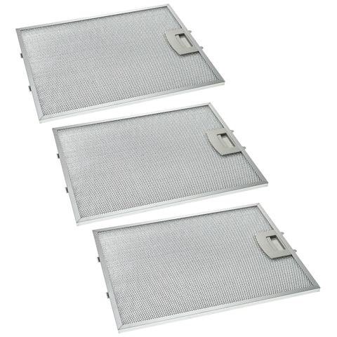 VHBW 3x Filtri Anti-grasso Permanente Compatibile Con Neff D8608c0/03 D8608c0/04 D8608c0/05 D8612n0/01 D8612n0gb / 01 Cappa Da Cucina Metallo