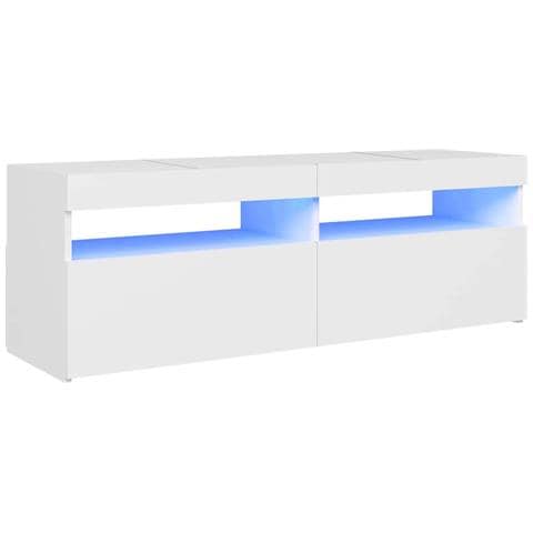 Mobile Porta TV con Luci LED Bianco 120x35x40 cm - Foto 2