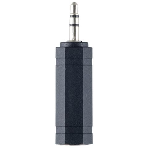 Headphone Adapter 3.5mm Maschio Stereo 6.35mm Mono Femmina Nero cavo di interfaccia e adattatore - Foto 1