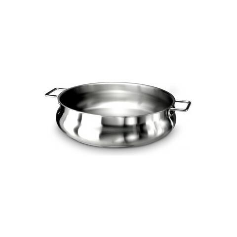 Tegame Basso Acciaio Inox 2 Maniglie Ø 26 cm - Linea Tummy - Foto 2
