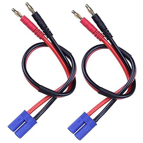 2 Pezzi Connettore Cavo Di Carica Con Attacco Ec5 Spina Da 4.0mm - Foto 1