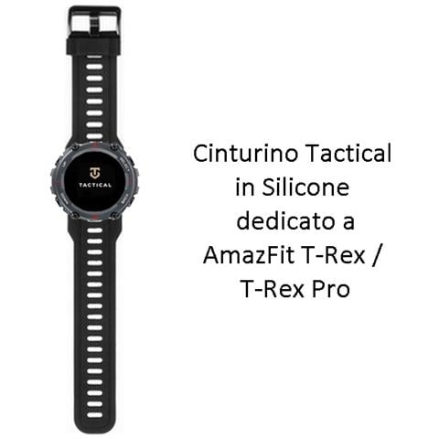 Cinturino 606 Originale Silicone Per Amazfit T-rez - T-rex Pro Black - Foto 2