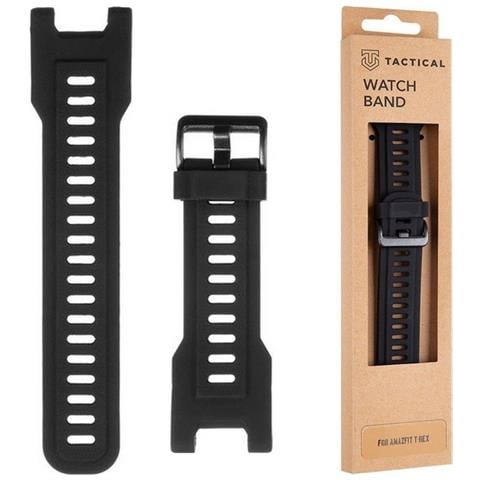 Cinturino 606 Originale Silicone Per Amazfit T-rez - T-rex Pro Black - Foto 1