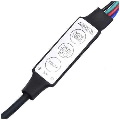 Scrivania con Luci LED Grigio Cemento 97x45x90cm in Multistrato - Foto 2