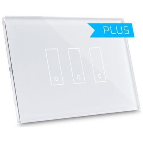 i3 PLUS Interruttore Wi-Fi Smart per Luci e Cancelli Compatibile Amazon Alexa, Google Assistant, Siri Shortcuts e Samsung SmartThings Colore Bianco - Foto 1