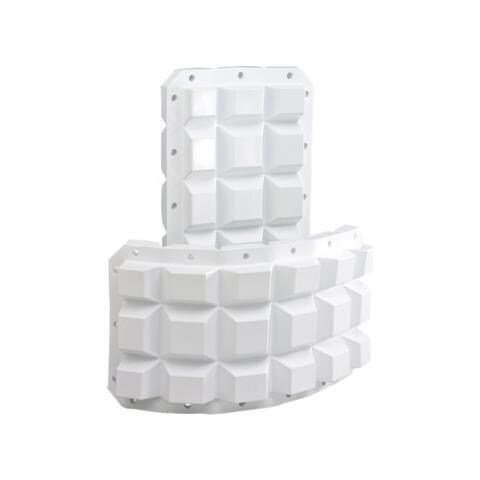 Multifender In Pvc Flessibile. Il Design Waffle Crea Una Griglia Paraurti Articolata Che Si Adatta Allo Scafo Della Barca O Alla Forma Del Pontile: Piatta, Arrotondata O Inclinata. Peso Kg 3 - Foto 1