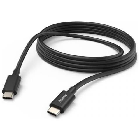 Usb-c To Usb-c Quick Charging Cable, Usb 2.0, 3 Metre, Black - Foto 1