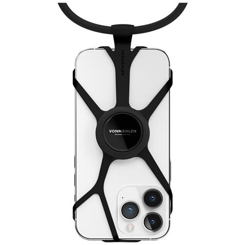 Cinghia Universale Per Smartphone Modello Infinity Regolabile Di 150 Cm, Nero - Foto 3