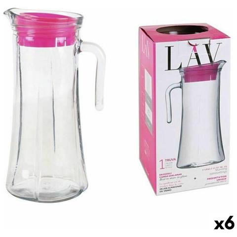 Caraffa In Vetro Trasparente Lav Lv-tru140 Pk0001rp (6 Unità) (1400 Ml) - Foto 1