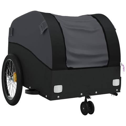 Rimorchio Da Bici Nero 30 Kg In Ferro - Foto 10