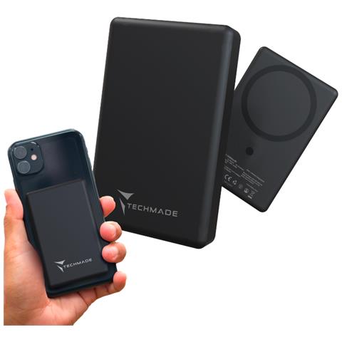 Powerbank 10000mAh Slim PD22.5W Wireless Magnetico Black - Foto 1