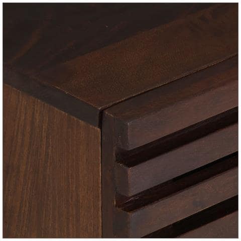 Comodino 40x34x46 cm in Legno Massello di Mango - Foto 10