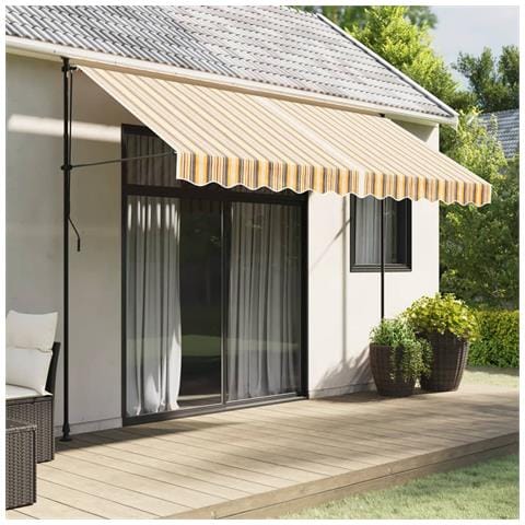 Tessuto Di Ricambio Per Tenda Strisce Multicolore 3,5x2,5 M - Foto 6