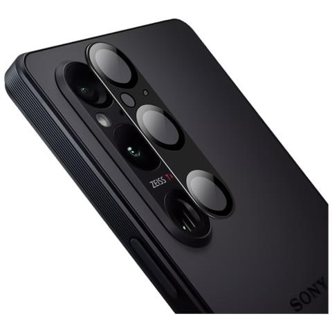 Proteggi Obiettivo Fotocamera Antigraffio Per Sony Xperia 1 V Black - Foto 4