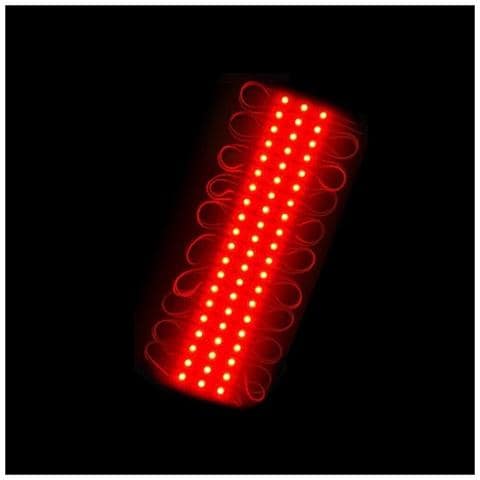 Modulo Led 12v 20 Strisce Per Insegne Tabelle Striscia Luce Colore Rosso - Foto 2