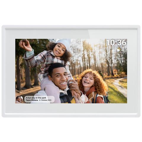 PFF-725W cornice per foto digitali Bianco 17,8 cm (7") Touch screen Wi-Fi - Foto 3