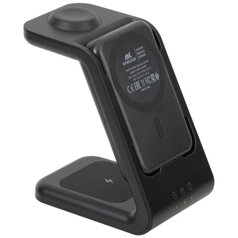 VA4917 Caricabatterie per dispositivi mobili Auricolare, Smartphone, Orologio intelligente Nero USB Carica wireless Interno - Foto 1
