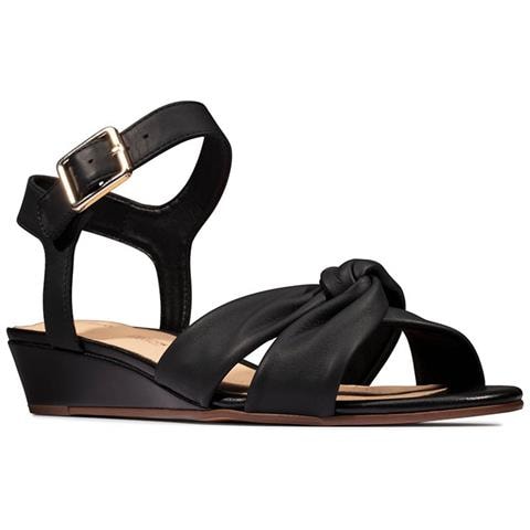 Donna Sense Strap Sandali In Pelle Nera 36 - Foto 3