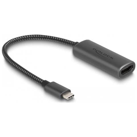 Adattatore USB Type-C per HDMI (DP Alt Mode) 8K con funzione HDR alluminio - Foto 1