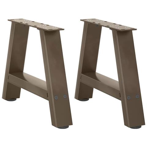 Gambe Tavolino Da Caffè A A 2 Pz 50x(30-31) Cm In Acciaio - Foto 1