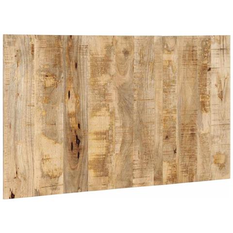 Testiera 140 Cm In Legno Massello Di Mango Grezzo - Foto 3