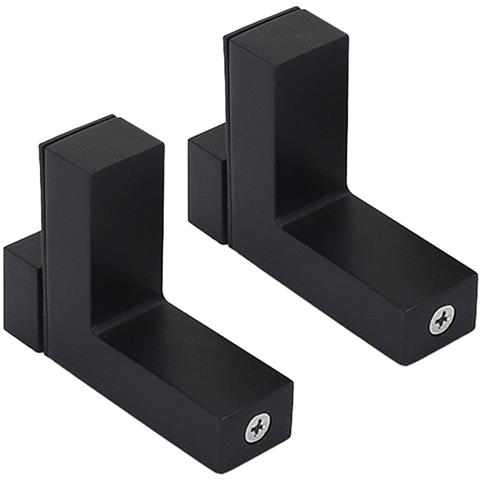 Reggimensola Regolabile /supporto Da Parete Per Ripiani, Confezione Da 2 Black - Foto 1