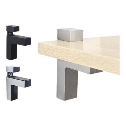 Reggimensola Regolabile /supporto Da Parete Per Ripiani, Confezione Da 2 Black - Foto 2