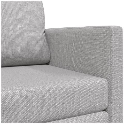 Divano Letto Floor 2-in-1 Grigio Nuvola 124x71x78 cm Tessuto - Foto 9