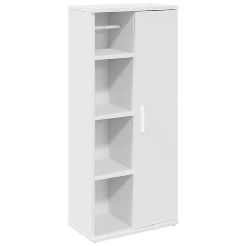 Mobile da Bagno con Portarotolo Bianco 39x22x90 cm - Foto 1