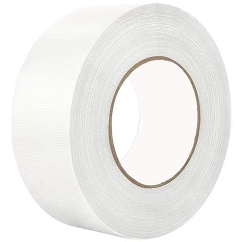 Nastro Telato Monofacciale 10m (5 Rotoli) - Adesivo Forte, Bianco  30 Mm - Foto 1