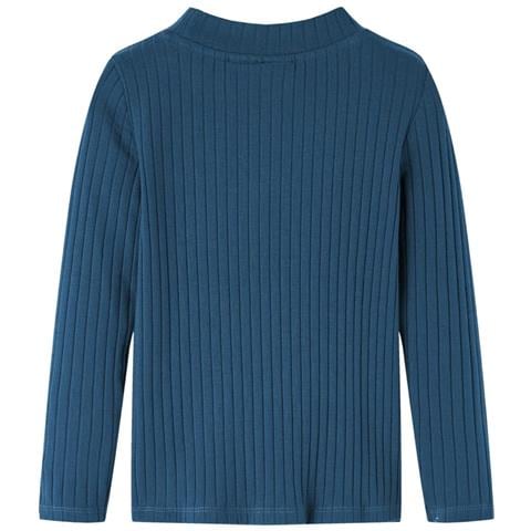 Maglietta per Bambini a Maniche Lunghe a Costine Blu Marino 92 - Foto 2