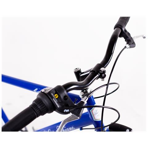 Mario Schiano City Bike 28'' - Bici Da Città, Uomo, Ruote 28'', Cambio 7 Velocità, Telaio Acciaio, Con Accessori - Colore Blu - Foto 5