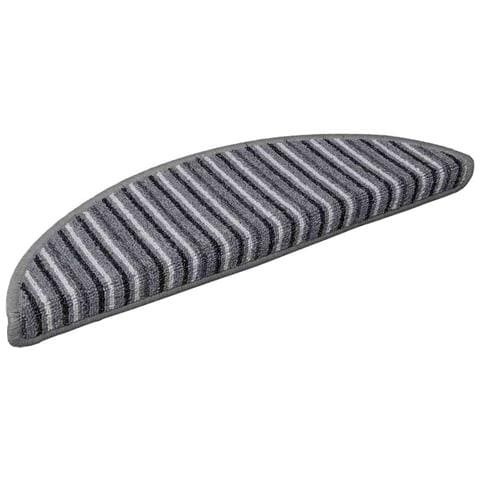 Tappetini per scale autoadesivi 15 pcs Grigio 56 x 17 x 3 cm - Foto 1