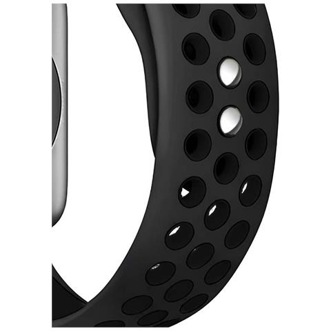 Bracciale Sport Perforato Per Apple Watch 38 / 40 / 41 Mm Regolabile E Flessibile, Nero - Foto 5