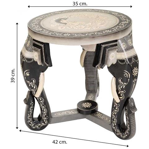 Tavolino In Legno Grigio 42x35x39h - Foto 7