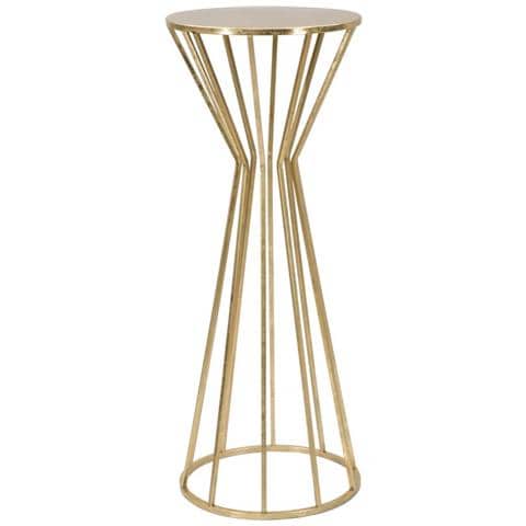 Portavaso Stick Glam A Gabbia In Ferro Oro 40x40x101 Cm - Foto 1
