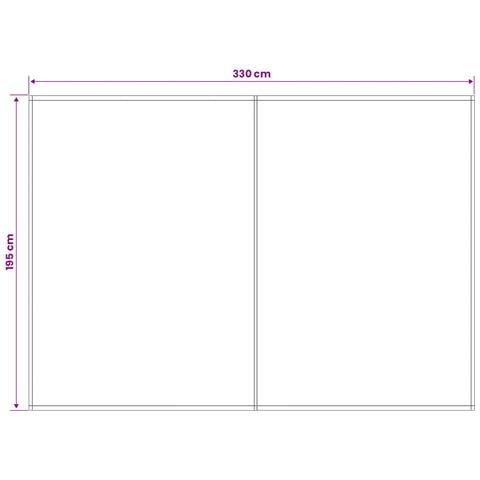Telo di ricambio per tenda da sole Beige 350 x 200 cm - Foto 4