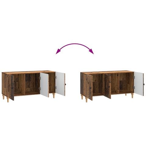 Mobile TV Legno antico 99 x 34,5 x 50 cm Legno ingegnerizzato - Foto 9