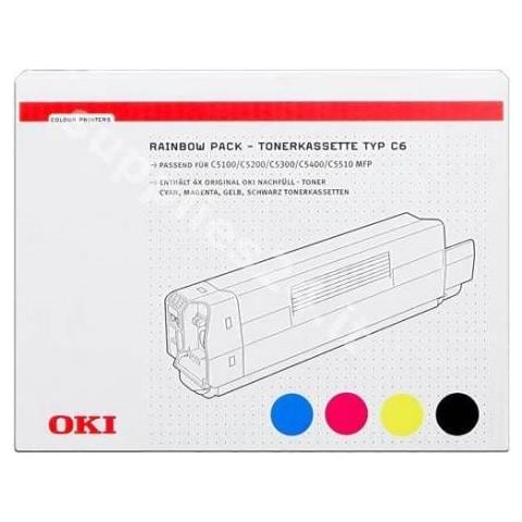 42403002 Toner Originale Nero Ciano Magenta Giallo per OKI Capacità 5000 Pagine Confezione 4 Pezzi - Foto 3