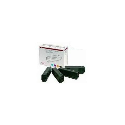 42403002 Toner Originale Nero Ciano Magenta Giallo per OKI Capacità 5000 Pagine Confezione 4 Pezzi - Foto 1