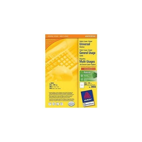 Etichette Universale in Carta 210x148 mm Confezione 100 fogli - Foto 1