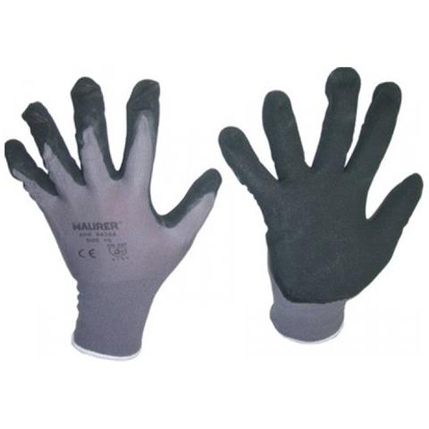 Guanti in nitrile dorso in nylon polso in nitrile elasticizzato Tg 10 - Foto 4