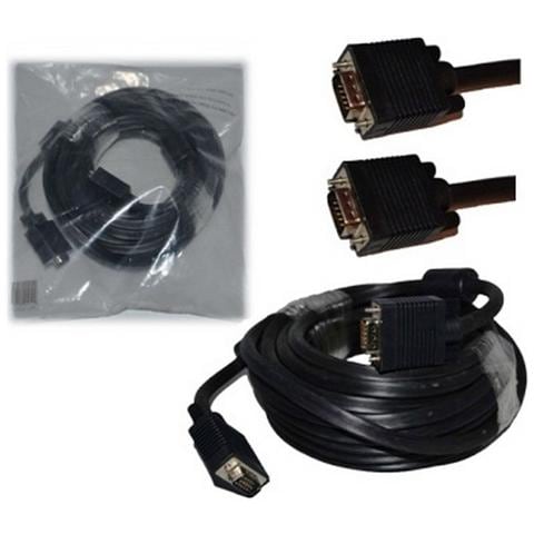 Cavo Vga Monitor Tv Pc Maschio / Maschio Schermato Prolunga 10mt - Foto 2