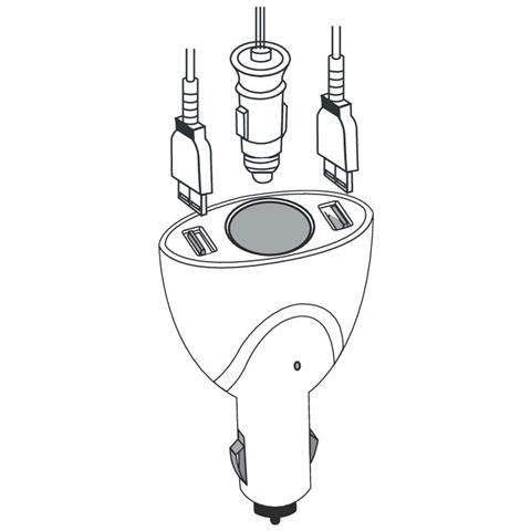 Spinotto Adattatore 12v Con Doppia Presa Usb Duo-3 - Foto 9