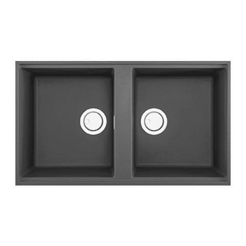 Lavello Best 450 Keratek Plus Sottotop 83x48 2 vasche Colore Dark Grey 99 - Foto 1